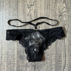 Victoria’s Secret Black Lace Thong NWT